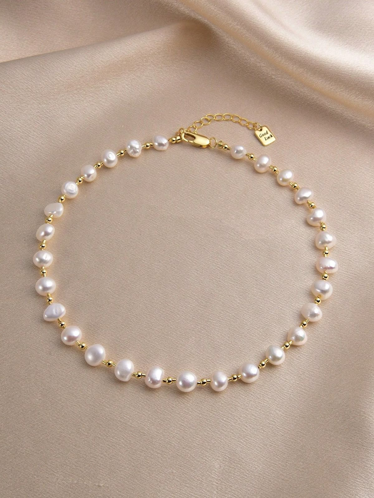 Golden Whisper Pearl Necklace