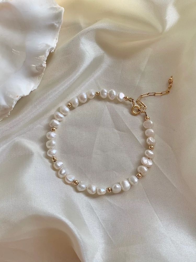 Golden Pearl Bracelet