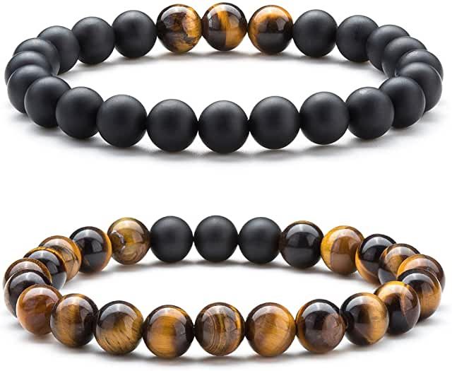 WARRIOR SET — OBSIDIAN + TIGER EYE 2pcs